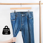 Nature Smile Wooden Pants Hangers, Natural Color, 20 Pack - Image 6