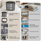 ONTYZZ 2 Pack Home Vacuum Bags Space Saver Compression Domestic Vacuum Sealer Bags for Clothes, Comforters, Blankets, Bedding - Image 3