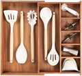 KitchenEdge Utensil & Junk Drawer Organizer, 10.5-18.5 in, Acacia by KitchenEdge