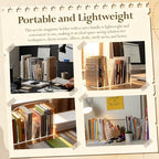 Didaey 2 Pcs Acrylic Magazine File Holder, 5 Vertical Compartments Desk Sorter Organizer Magazines Documents Books Accessories Clear Folder Rack Binder for Office Home (B5,5 Sections,Clear) - Image 6