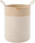 Boho Hamper Tall Woven Laundry Basket 80L Large by MOJOSCEND