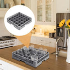 Aurelema 1 Pack Commercial Dishwasher Tray Rack, 25 Grid, Gray - Image 5