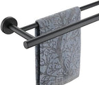JQK Double Towel Bar Black, 39 Inch 304 Stainless Steel Thicken 1mm Towel Rack for Bathroom, Bath Towel Holder Matte Black Wall Mount, Useable Length 36 Inch, TB100L36-PB by Homeimprovement