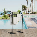 YINMIT Free Standing Towel Rack, Pool Towel Rack Outdoor, 4 Tier Towel Racks for Bathroom, Metal Blanket Rack, Blanket Display and Towel Drying Rack - Image 5