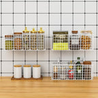 Joben Oligey 3 Set [Extra Large] Hanging Wall Wire Baskets, Farmhouse Food Storage Kitchen Pantry Laundry Closet Garage RV, White - Image 6