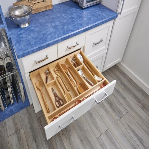 Rev-A-Shelf Trim-to-Custom-Fit Silverware Drawer Insert Divider Organizer - Image 2