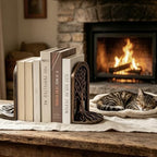 Tree of Life Decorative Bookends Set for Heavy Books, Shelves - Image 6