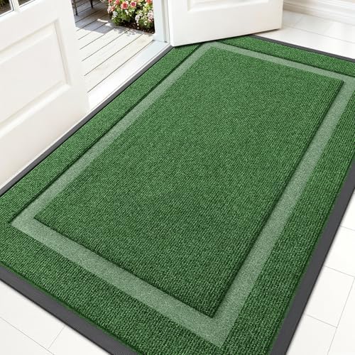 OLANLY Front Door Mat Outside 59x34, All-Season Heavy-Duty Rubber Doormat by OLANLY