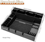 Barber Clippers Station, 15 x 11.8 x 4.3 inch Removable Tray Featuring Dedicated Clippers & Guards Slots and Scissor Razor Slots, for Barber&Salon and Home Stylist Accessories Station Organizer - Image 4