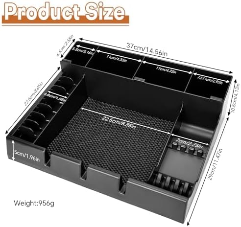 Barber Clippers Station, 15 x 11.8 x 4.3 inch Removable Tray Featuring Dedicated Clippers & Guards Slots and Scissor Razor Slots, for Barber&Salon and Home Stylist Accessories Station Organizer - Image 4