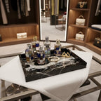 Real Natural Marble Tray12x8 Black Rect for Bathroom Vanity Perfume Jewelry - Image 5