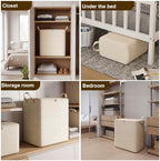 Higher Cotton and Linen Canvas Storage Bags with Reinforced Handles 2 Pack - Image 7