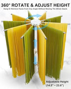 Pasta Drying Rack Collapsible, Large Noodle Dryer Foldable - Image 2