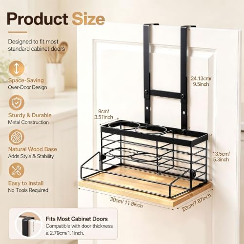 Domensi Metal Hair Tool Organizer Hair Dryer Holder for Bathroom - Image 3
