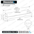 KOKOSIRI 12-Inch Towel Bar for Bathroom Kitchen Towel Holder Wall Mounted SUS304 Stainless Steel Towels Rack, Champagne Bronze B4003CPG-L12 - Image 2