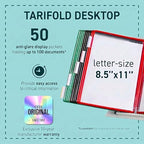 Tarifold Desktop Reference Display System, 50 Pockets, Expandable, Assorted - Image 2