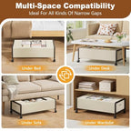 Hoctieon 70L Under Bed Storage with Wheels, 2-Pack Rolling Containers with Clear Lids, Underbed Organizer for Clothes, Shoes, Blankets, Ideal for Bedroom and Dorm Room Use(30" L x 16.5" W x 10.2" H) - Image 6