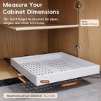Pull Out Cabinet Organizer, 21"Deep Slide Out Drawers for Kitchen Cabinets - Image 3
