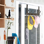WEBI Over The Door Hook Door Hanger Hook Rack with 5 Tri Hooks for Hanging Coats, Door Towel Rack Towel Hanger Door Coat Hanger Over Door Coat Rack,Bronze,2 Packs - Image 7