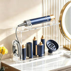 Acrylic Holder and Organizer Compatible with Airwrap of Dyson and Airwrap Attachments, Airwrap Storage Holder Stand, Countertop Airwrap Hair Styler Organizer Compatible with Airwrap Accessories by WeGXY