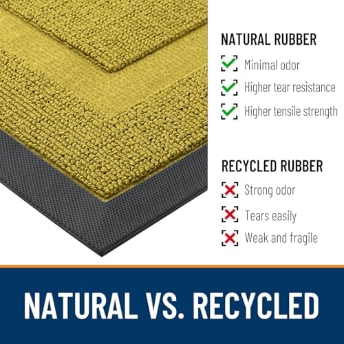 OLANLY Front Door Mat Outside 59x34, All-Season Heavy-Duty Rubber Doormat - Image 3