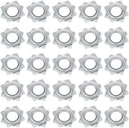 25 Pack 4 Inch Lazy Susan Hardware Kit, Zinc-Plated Swivel Plate, Square Rotating Bearing Turntable for Serving Trays, Kitchen Storage Racks, Craft Project by MUKLEI