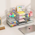 caktraie 4-Drawer Acrylic Storage Organizer for Desk, Crafts,Vanity - Image 6