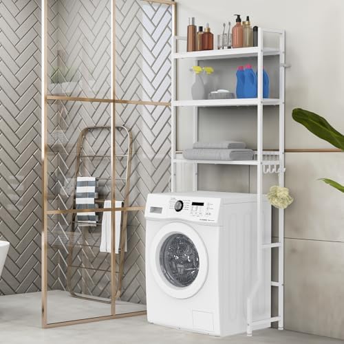 Over Toilet Bathroom Organizer with Toilet Paper Holder - Image 6
