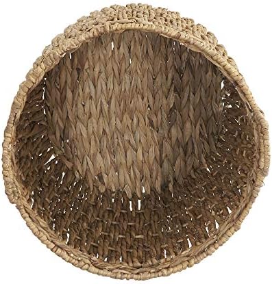 Household Essentials Tall Wicker Floor Basket, Woven Decorative Basket with Handles, Handmade, Great for Laundry and Storage, Natural - Image 3