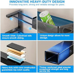Under Sink Organizer,3-Tier Thickened Metal Pull out Cabinet OrganizerShelf - Image 4