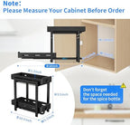 BOIVSHI Pull Out Spice Rack, Cabinet Spice Organizer, 5.3''Wx10.8''Dx9.2''H - Image 2