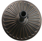 Sunnyglade 18" 30.2-lb Heavy Duty Round Patio Umbrella Base Antiqued Bronze - Image 2