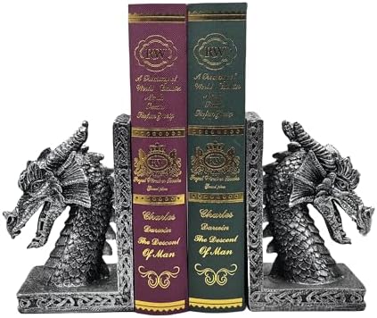 Book Ends for Shelves to Hold Books Heavy Duty,Decorative Bookend by Mervkis