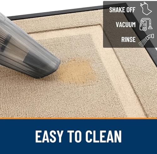 OLANLY Front Door Mat Outside 47x32, All-Season Heavy-Duty Rubber Doormat - Image 5