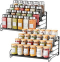 2 Pack Spice Rack Organizer for Cabinet, Depth Adjustable 4 Tier Spice Rack by RCHYFEED