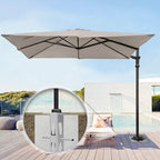 Dolibest Heavy Duty In-Ground Umbrella Base, Universal Steel Rustproof Steel Ground Umbrella Stand, Space-Saver Steel Anchor for Outdoor Offset Cantilever and Middle Pole Patio Umbrellas - Image 5