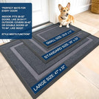 OLANLY Front Door Mat Outside 59x30, All-Season Heavy-Duty Rubber Doormat - Image 2