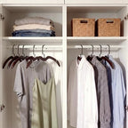 StorageWorks Wooden Hangers 12 Pack, Space Saving No Bump Hangers, Walnut - Image 7