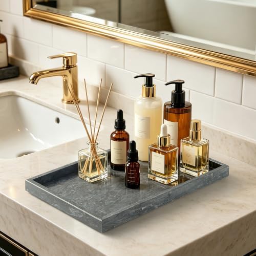 Real Natural Large Marble Tray for Bathroom, Vanity, Kitchen Counter - Image 6