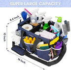 Ytonet Extra Large Cleaning Caddy Bag with Dividers, Foldable Cleaning Tote - Image 2