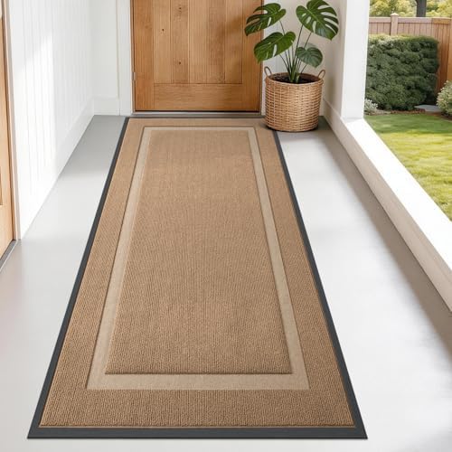 OLANLY Front Door Mat Outside 71x30, All-Season Heavy-Duty Rubber Doormat by OLANLY