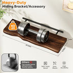 Organic Wavy Edge Floating Shelves,Hidden Brackets,2 Pack 24 in - Image 3