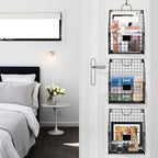 DILIBRA 4 Packs Hanging Wall File Organizer, Foldable Magazine File Holder - Image 5