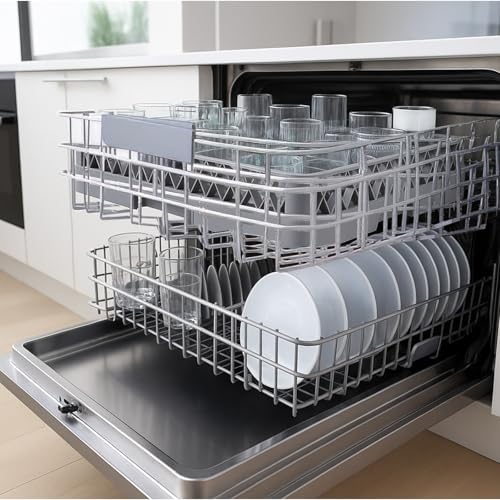 Aurelema 1 Pack Commercial Dishwasher Tray Rack, 25 Grid, Gray - Image 4