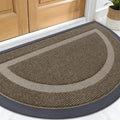 OLANLY Half Circle Front Door Mat Outside 33x21 All-Season Rubber Doormat by OLANLY
