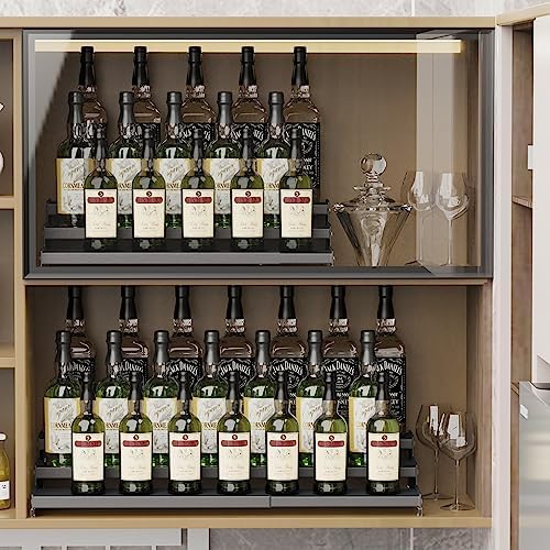 Jojocross Spice Rack Organizer for Cabinet, 3 Tier Expandable Spices Storage, Great for Kitchen Cabinets, Cupboard,Pantry and Countertop More(Gun-Gray, 1 PACK/GUN-GRAY) - Image 4