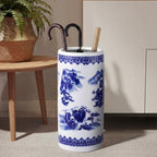 Sawysine Blue and White Ceramic Umbrella Stand, Floral Design Floor Vase for Entryway Indoor Decorative, 19.7" Heavy Porcelain Holder for Umbrellas Canes Home Decor(19.7 Inch,Landscape) by Sawysine