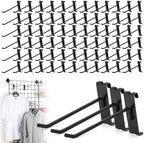 100 Pcs Gridwall Hooks, 6 Inch Grid Wall Hook Display for Gridwall Panel by BIOBUBANA