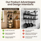 DALEMHOME Pot and Pan Organizer, 5 Tier Kitchen Rack - Image 6