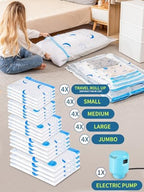 Vacuum Storage Bags with Electric Pump for Clothing and Home Organization - Image 2